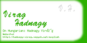 virag hadnagy business card